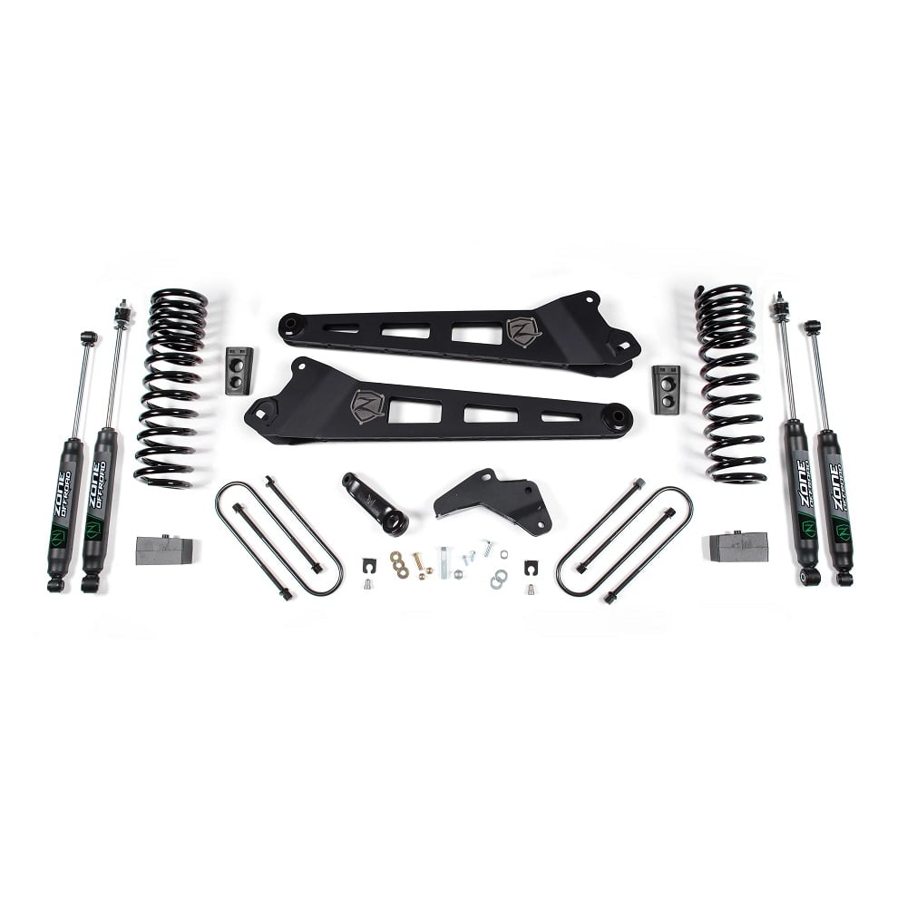 Zone Offroad 4.5" Radius Arm Suspension System 13 18 Ram 3500 6.7L Cummins