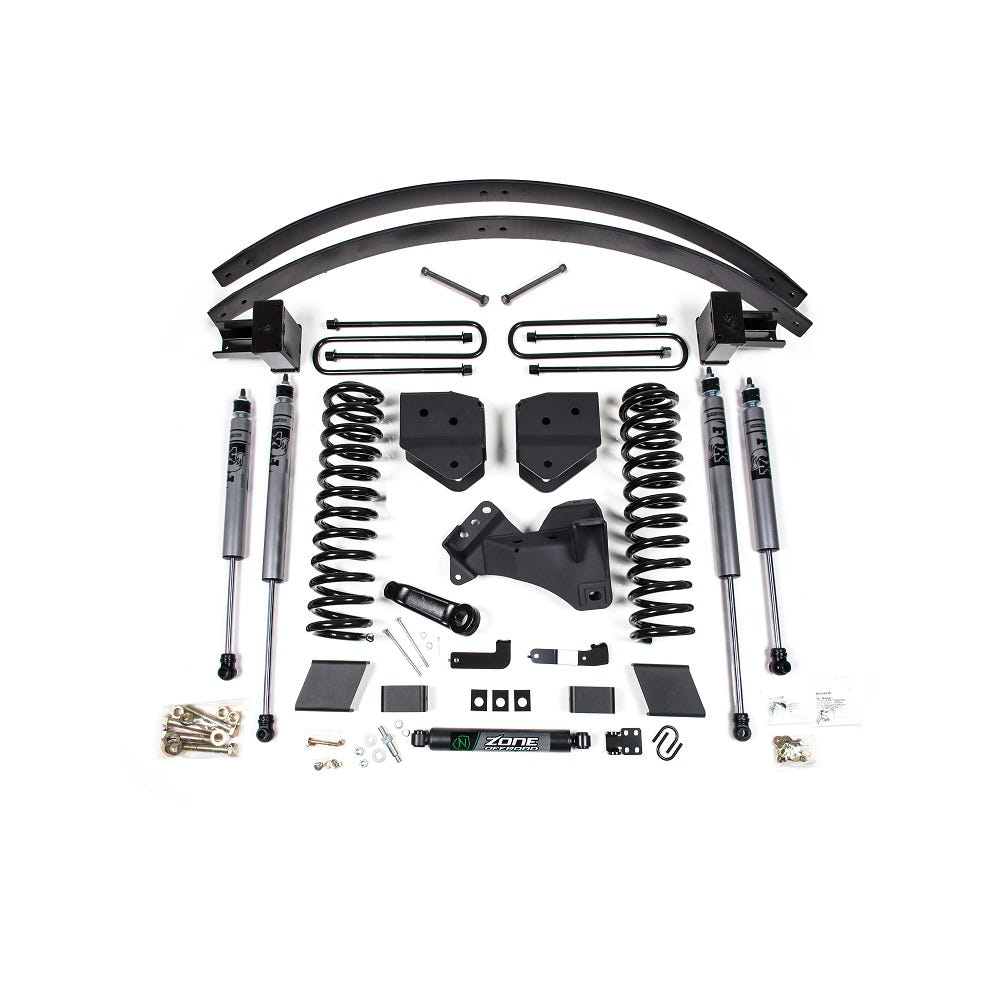Zone Offroad 6" Suspension Lift Kit for 17-19 Ford 6.7L Powerstroke F-250 and 350