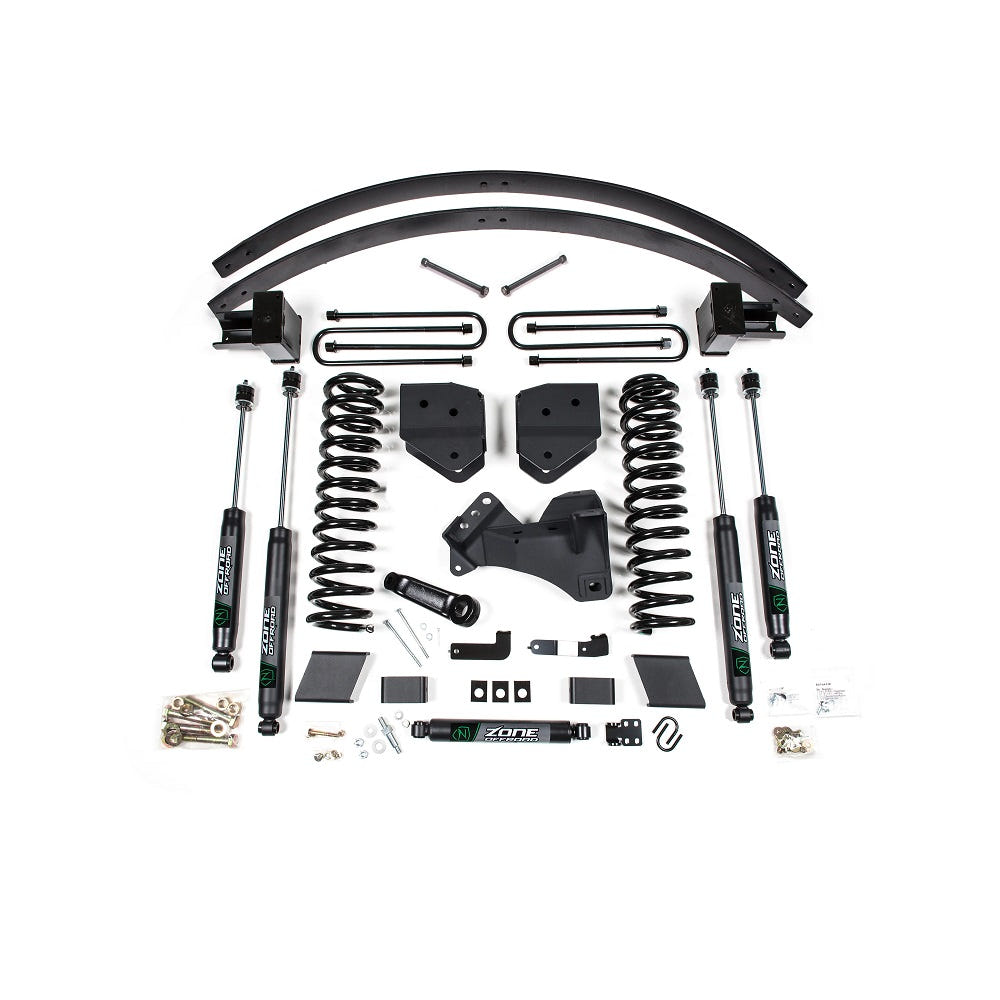 Zone Offroad 6" Suspension Lift Kit for 17-19 Ford 6.7L Powerstroke F-250 and 350