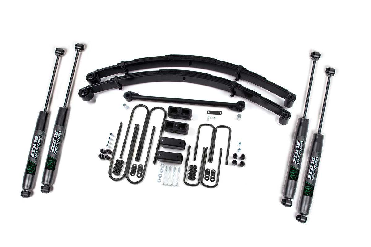 Zone Offroad 4" Suspension System for 99-04 Ford F-250 and F-350 SuperDuty