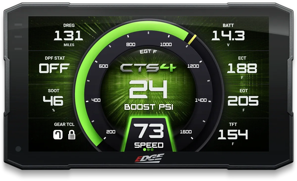 Evolution CTS4 with green gauges