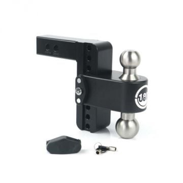 Weigh Safe Black Cerakote 180 Drop Hitch | Designed for use with 2" Receiver Hitch
