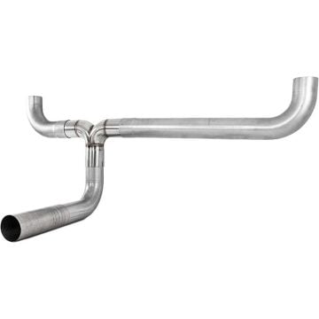 MBRP 4" Aluminized Steel Exhaust Stack T-Pipe Bed Kit - Universal