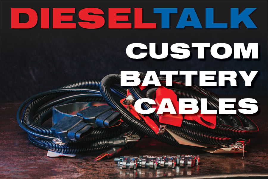 Custom Battery Cables Battery Cable Set 98.5-02 Cummins