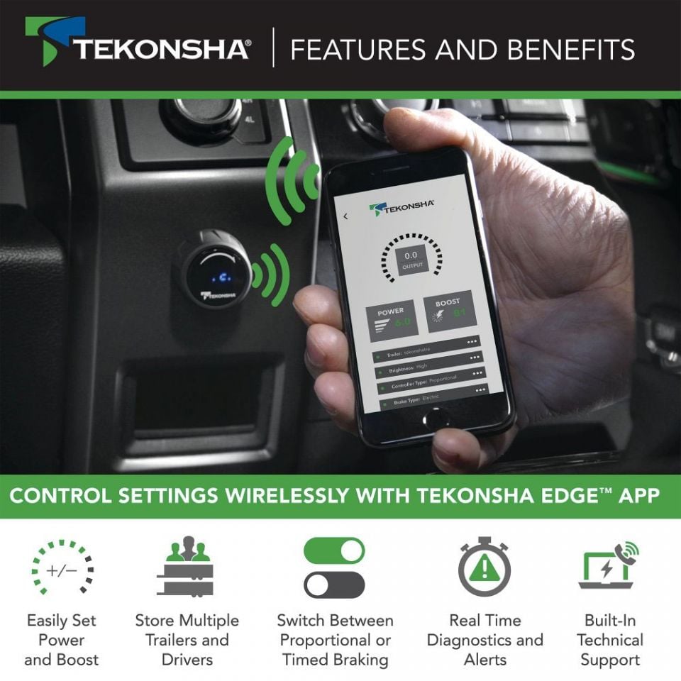Tekonsha 90920 Prodigy iD Proportional Trailer Brake Controller