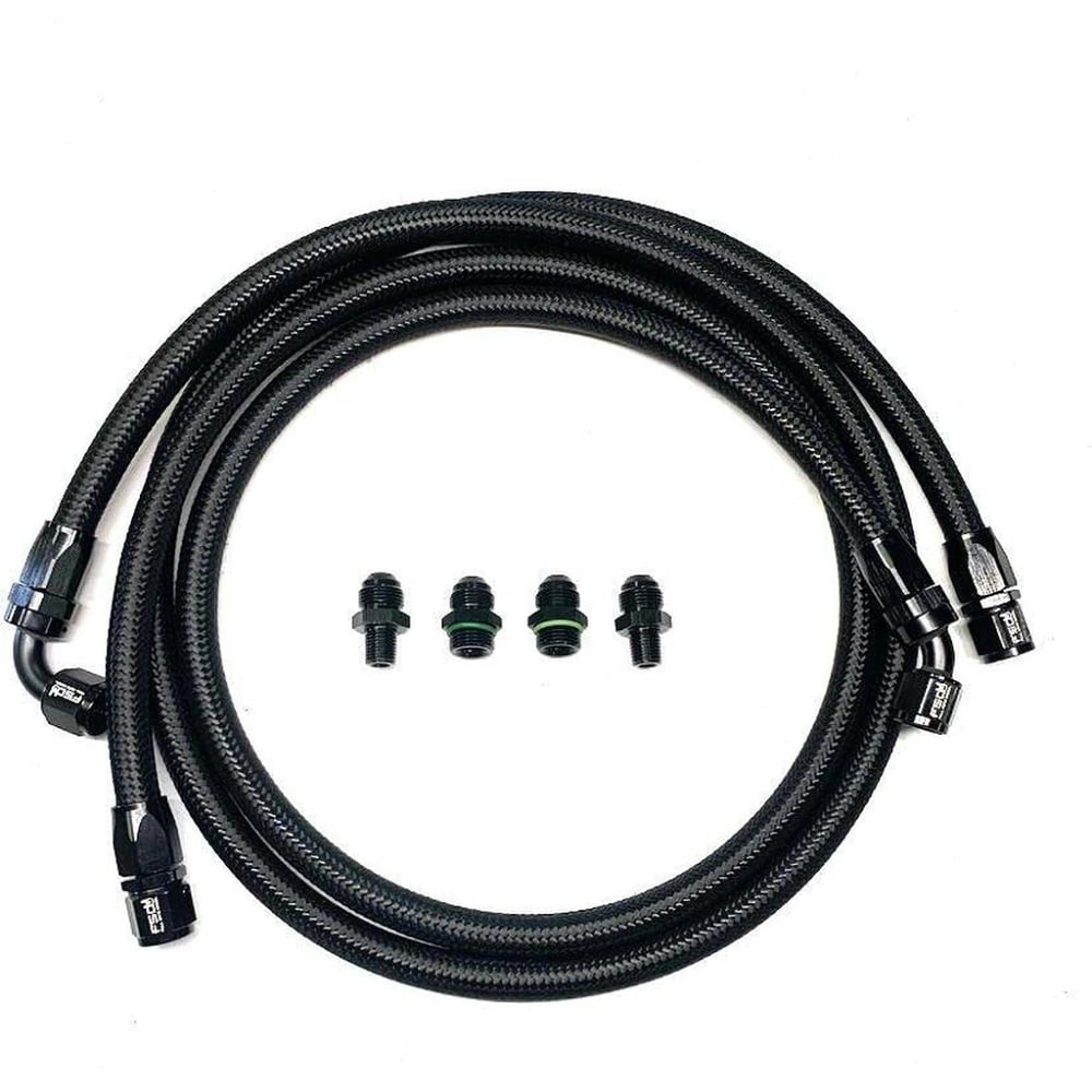 Full Send Diesel Black Braided Trans Line Kit 03-07 Cummins