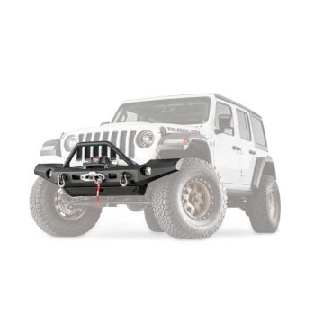 Warn Front Winch Elite Full Width Bumper With Grille Guard 20-23 Jeep Wrangler/Gladiator JL/JT