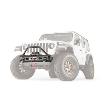 Warn Front Winch Elite Stubby Bumper With Grille Guard 20-23 Jeep Wrangler/Gladiator JL/JT