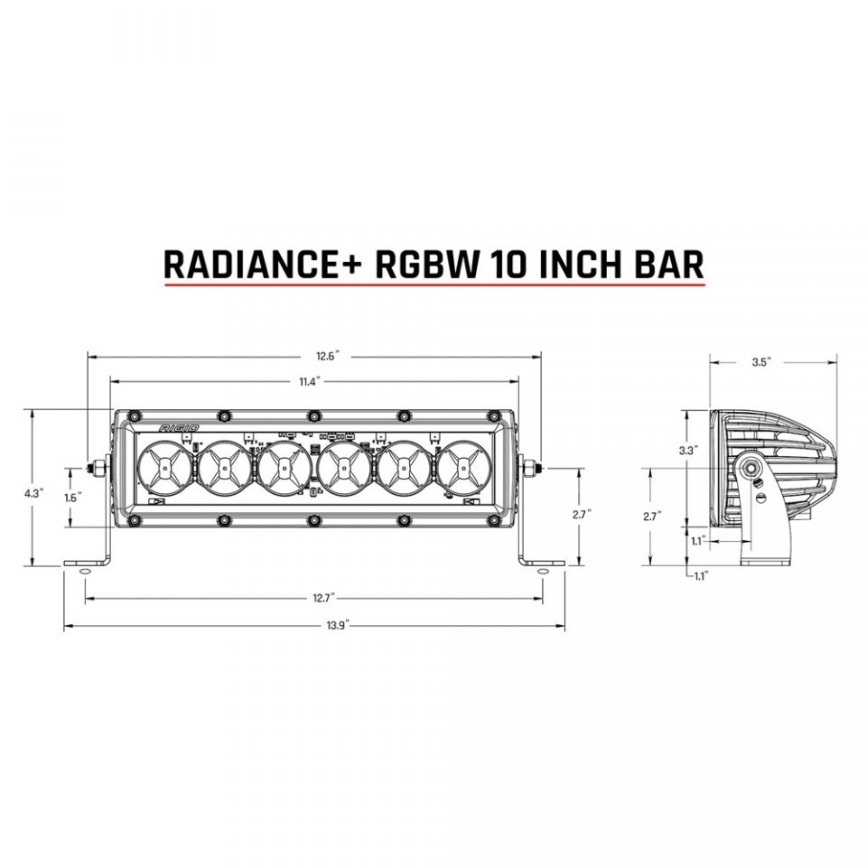 BARRE LED DUAL REFLECTA F5-R 36 À 106CM