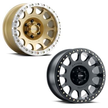Method Race Wheels 105 | 17"  Beadlock Wheel | Matte Black | Gold