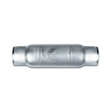 Street Performance 5" Round Body 4.0" In X 4.0" Out Street Flow Muffler