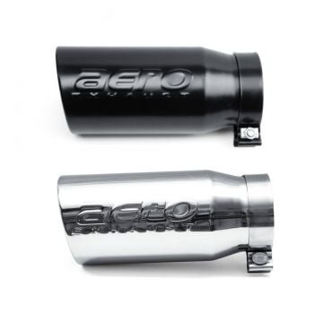 Street Performance 4" Inlet 5" Outlet Rolled Edge Angle Cut Bolt-On Aero Exhaust Tip