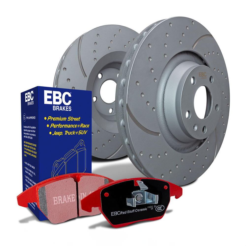EBC Stage 8 Rear Brake Rotor and Pad Kits 01-19 GM HD