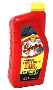 Schaeffers Oil Advanced Light Duty Performance 0W-20 Diesel Oil 20-24 GM 3.0L Duramax LM2/LZ0