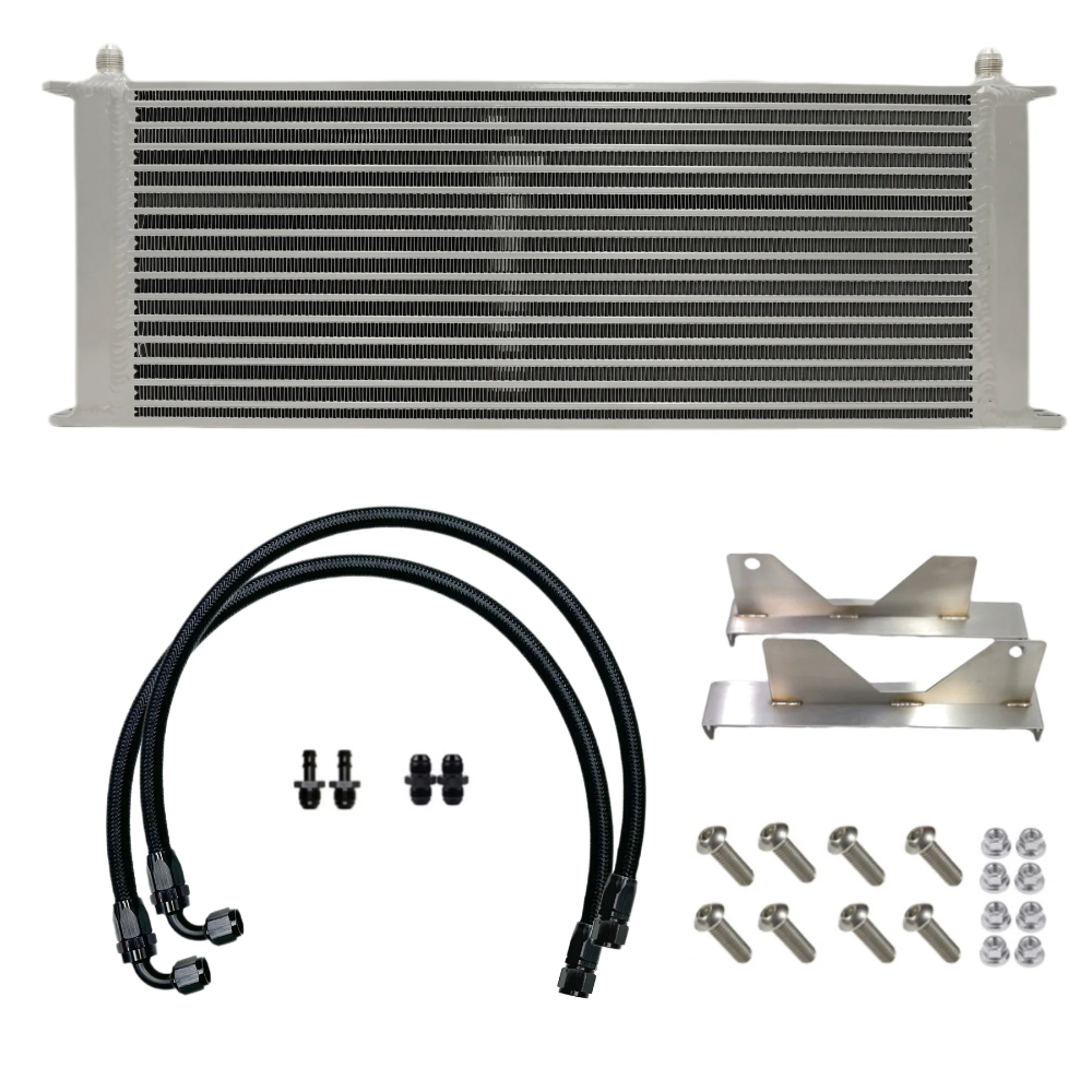 Braided S.S. -6AN Transmission Oil Cooler Line Assembly Kit