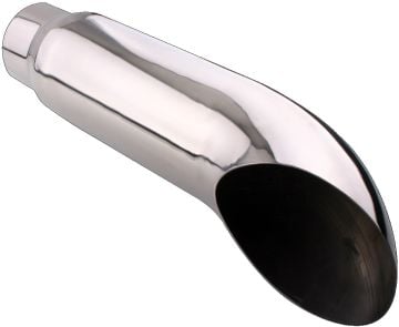 Diamond Eye | Bolt On | Stainless Steel | Turn Down Exhaust Tip