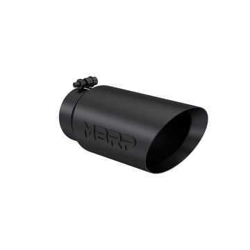 MBRP 4" Inlet / 5" Outlet Dual Wall Angle Cut Black Exhaust Tip T5053BLK