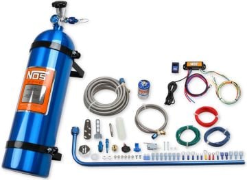 NOS Diesel Nitrous Dry System With Mini 2-Stage Controller 15 lb Blue Or Black Bottle