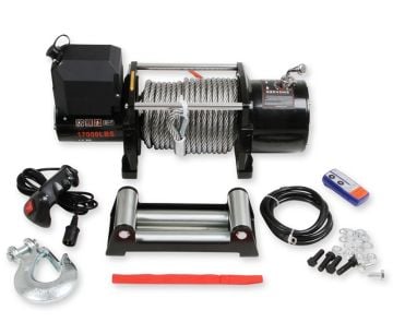 Anvil Off-Road 17,000 LBS Winch Kit With Fairlead | Metal Cable Or Synthetic Rope