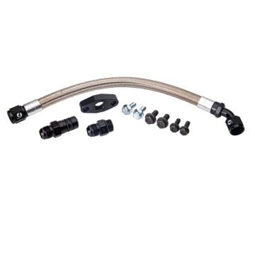 Fleece Turbo Drain Kit for S300/S400 Turbos 03-18 Dodge 5.9L / 6.7L Cummins