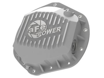 AFE Power Street Series Rear Differential Cover Raw W/ Machined Fins 01-19 6.6L GM Duramax