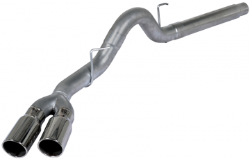 Diamond Eye 4" DPF Back Stainless Sport Dual Exhaust With Stainless Tips 18-19 3.0L Ford Powerstroke