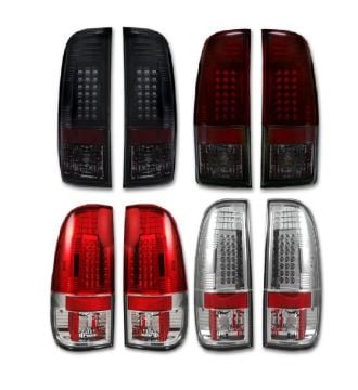 RECON LED Tail Lights 08-16 Ford Super Duty 264176BK/BRK/RD/CL