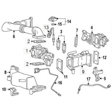 Factory OEM EGR Bypass Valve 11-13 6.6L LML GM Duramax