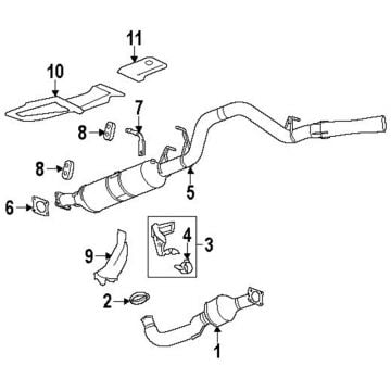 Factory OEM Diesel Particulate Filter (DPF) 11-13 6.6L LML GM Duramax