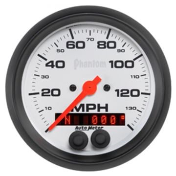 Auto Meter Phantom Series 3-3/8" GPS Speedometer with Rally Nav Display