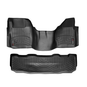 WeatherTech DigitalFit Floor Liner Set (w/Over the Hump Front) 08-10 Ford SuperDuty Crew Cab