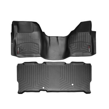 WeatherTech DigitalFit Floor Liner Set (w/Over the Hump Front) 08-10 Ford SuperDuty Extended Cab