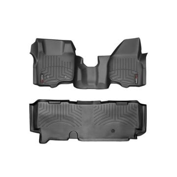 WeatherTech DigitalFit Floor Liner Set (w/Over the Hump Front) 11-12 Ford SuperDuty Extended Cab