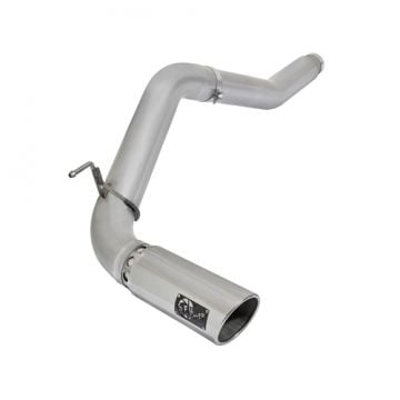 AFE Large Bore HD 5" Stainless Exhaust w/ Polished Tip 16-19 Nissan Titan XD 5.0L Cummins