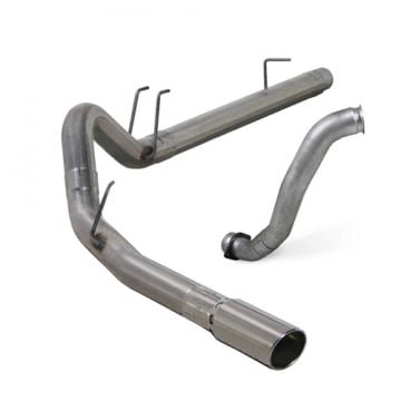 Diamond Eye 4" Stainless Steel DPF Back Exhaust Kit with Downpipe 08-10 6.4L Ford Powerstroke