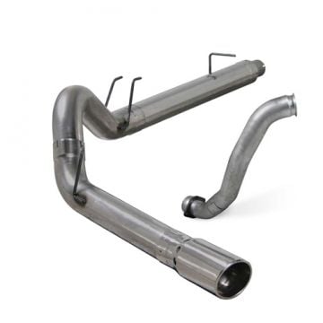 Diamond Eye 5" Stainless Steel DPF Back Exhaust Kit with Downpipe 08-10 6.4L Ford Powerstroke
