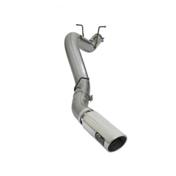 AFE Large Bore-HD 5" Stainless DPF-Back Exhaust with Polished Tip 17-19 GM 6.6L Duramax L5P