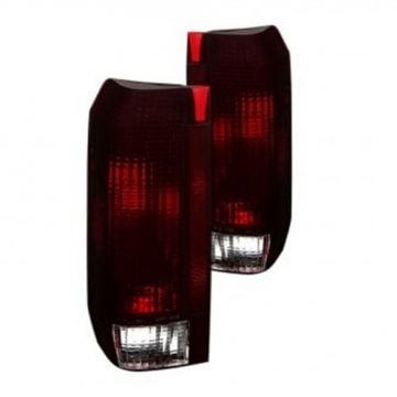 Complete Performance Smoked Red Taillights 92-97 Ford