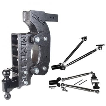 Gen-Y Hitch The Boss Torsion Flex 16,000 Lbs. Weight Rated 2" Shank Drop Hitch with Stabilizer Bars
