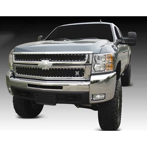 T-Rex 6711121 X-Metal Series Black Studded Mesh Grille 07.5-10 Chevy