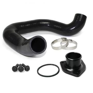 DieselSite Upper Radiator Hose with Billet Thermostat Housing 95.5-97 7.3L Ford Powerstroke