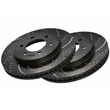 EBC GD7185 GD Series Slotted and Dimpled Rear Brake Rotor Kit 03-08 Dodge 5.9L / 6.7L Cummins