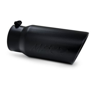 MBRP 4" Inlet / 5" Outlet Rolled Edge Angle Cut Black Exhaust Tip T5051BLK
