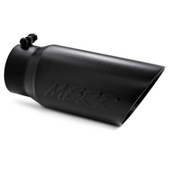 MBRP 4" Inlet / 5" Outlet Dual Wall Angle Cut Black Exhaust Tip T5053BLK